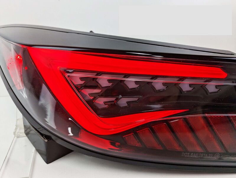 OLM Black Red Bar LED Dynamic Tail Lights Fit For Toyota 86 GR86 For Subaru BRZ 2022-2023 TL-TA026LS - Machter