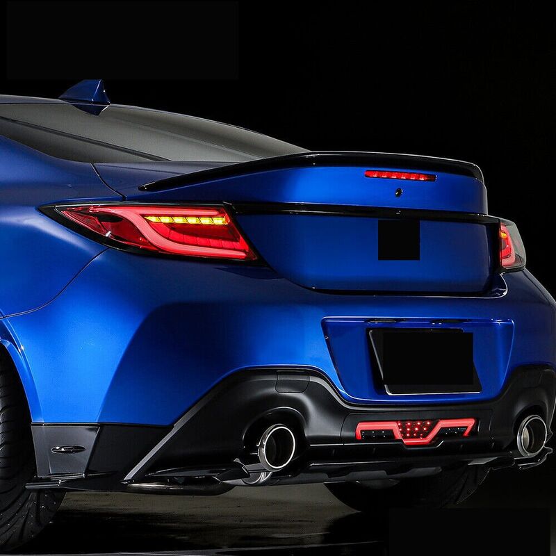Black White Bar LED Dynamic Tail Lights Fit For Toyota 86 GR86 For Subaru BRZ 2022-2023 TL-TA032LS - Machter