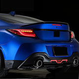 Black White Bar LED Dynamic Tail Lights Fit For Toyota 86 GR86 For Subaru BRZ 2022-2023 TL-TA032LS - Machter