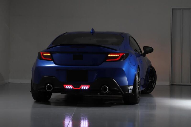 Black White Bar LED Dynamic Tail Lights Fit For Toyota 86 GR86 For Subaru BRZ 2022-2023 TL-TA032LS - Machter