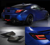 Black White Bar LED Dynamic Tail Lights Fit For Toyota 86 GR86 For Subaru BRZ 2022-2023 TL-TA032LS - Machter