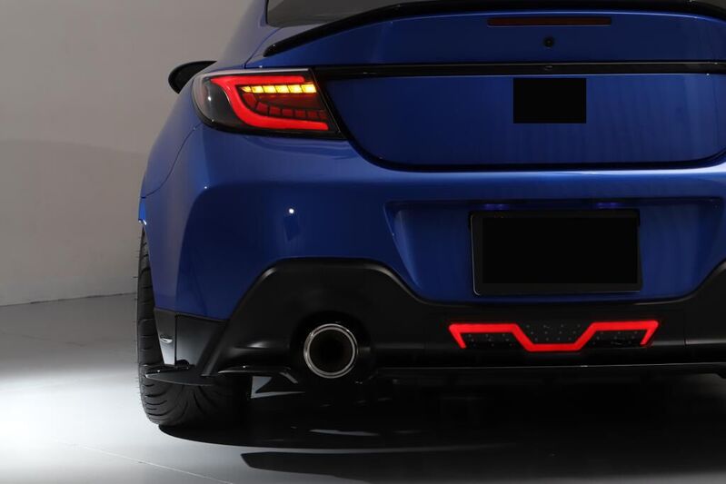 Black White Bar LED Dynamic Tail Lights Fit For Toyota 86 GR86 For Subaru BRZ 2022-2023 TL-TA032LS - Machter