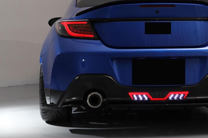 Black Red Bar LED Dynamic Tail Lights Fit For Toyota 86 GR86 For Subaru BRZ 2022-2023 TL-TA033LS - Machter