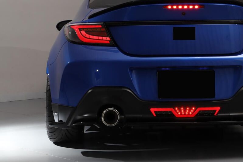 Black Red Bar LED Dynamic Tail Lights Fit For Toyota 86 GR86 For Subaru BRZ 2022-2023 TL-TA033LS - Machter