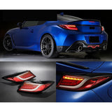 Clear Red LED Dynamic Tail Lights Fit For Toyota 86 GR86 For Subaru BRZ 2022-2023 TL-TA034LS - Machter
