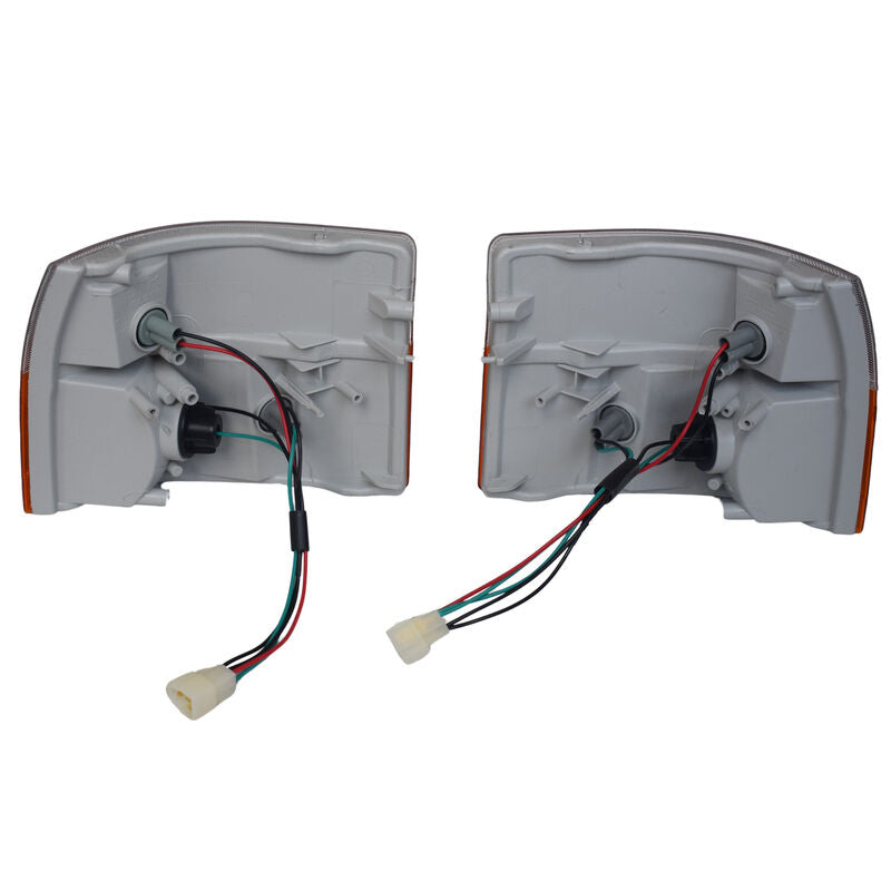 Pair Front Corner Indicators Lights Fit For Toyota Hiace Van RZH/LH 1989-2005 With Bulb TL-TA046 - Machter