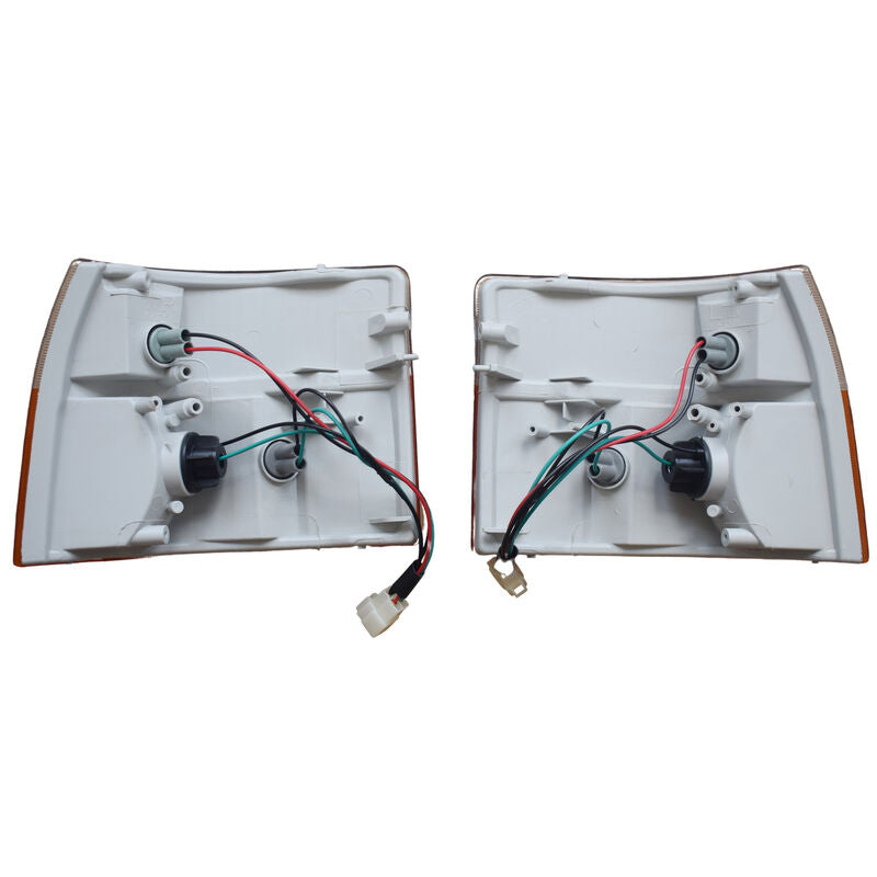 Pair Front Corner Indicators Lights Fit For Toyota Hiace Van RZH/LH 1989-2005 With Bulb TL-TA046 - Machter