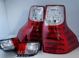 Clear Red LED Tail Light Fit For Toyota Land-Cruiser Prado 2009-2013 / Free Fog Lights TL-TA060LS - Machter