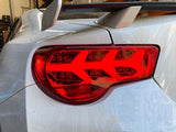 Clear Red Lambo Style LED Dynamic Indicator Tail Lights Fit For Toyota 86 For Subaru BRZ ZN6 TL-TA061LS - Machter