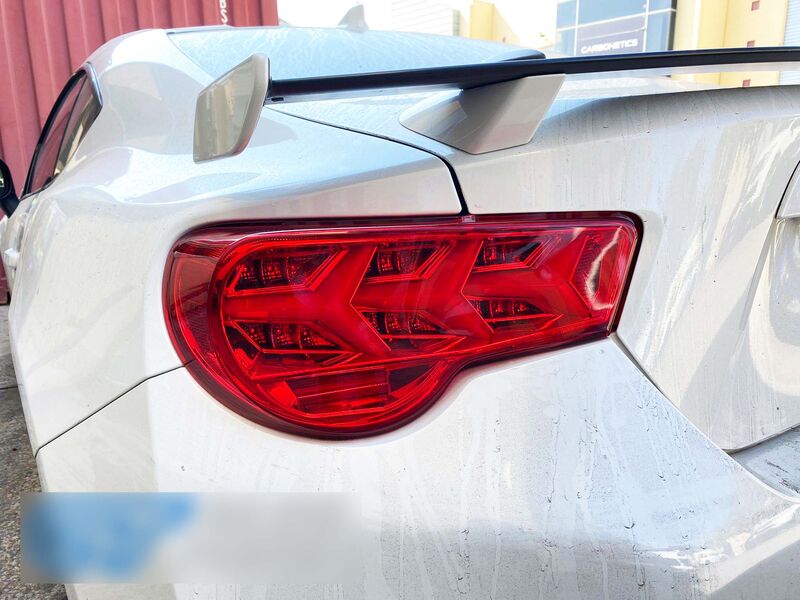 Clear Red Lambo Style LED Dynamic Indicator Tail Lights Fit For Toyota 86 For Subaru BRZ ZN6 TL-TA061LS - Machter