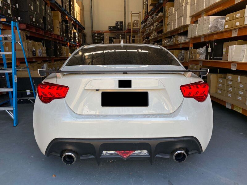 Clear Red Lambo Style LED Dynamic Indicator Tail Lights Fit For Toyota 86 For Subaru BRZ ZN6 TL-TA061LS - Machter