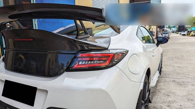 Intec Black Red LED Dynamic Tail Lights Fit For Toyota 86 GR86 For Subaru BRZ 2022-2023 TL-TA065LS - Machter