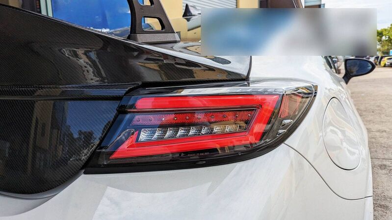 Intec Black Red LED Dynamic Tail Lights Fit For Toyota 86 GR86 For Subaru BRZ 2022-2023 TL-TA065LS - Machter