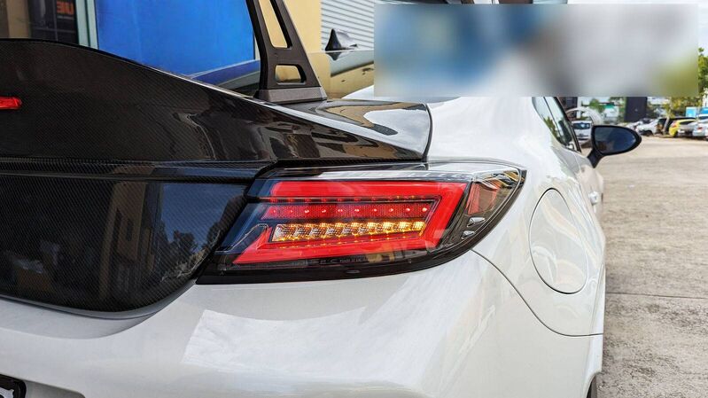 Intec Black Red LED Dynamic Tail Lights Fit For Toyota 86 GR86 For Subaru BRZ 2022-2023 TL-TA065LS - Machter