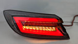 Intec Black Red LED Dynamic Tail Lights Fit For Toyota 86 GR86 For Subaru BRZ 2022-2023 TL-TA065LS - Machter