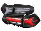 Spec D Black 3D LED Tail Lights Dynamic Signal Fit For Toyota Rav 4 2019-2023 TL-TA066LS - Machter