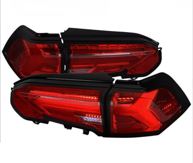 Spec D Smoke Red 3D LED Tail Lights Dynamic Signal Fit For Toyota Rav 4 2019-2023 TL-TA067LS - Machter