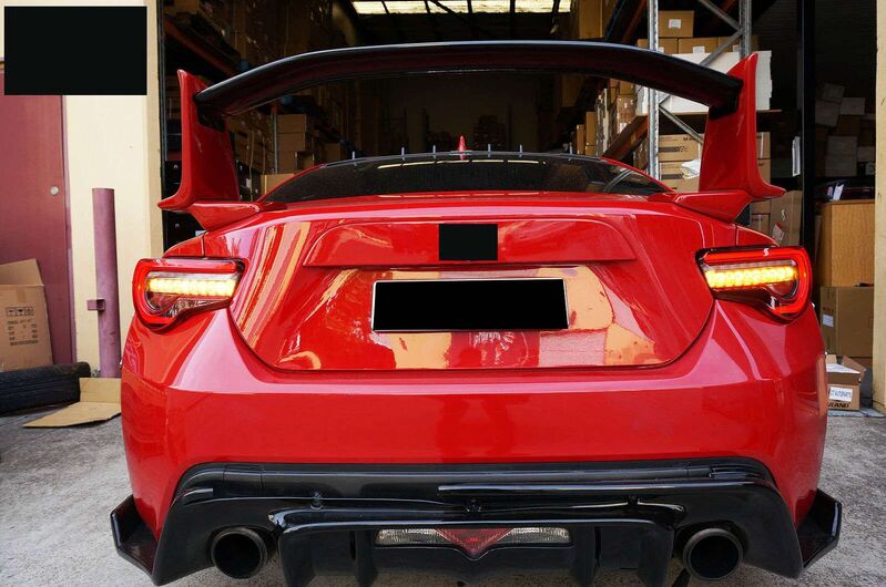 3D Light Bar Clear Red Tail Lights Dynamic Blinker Fit For Toyota 86 For Subaru BRZ ZN6 2012-2021 TL-TA070LS - Machter