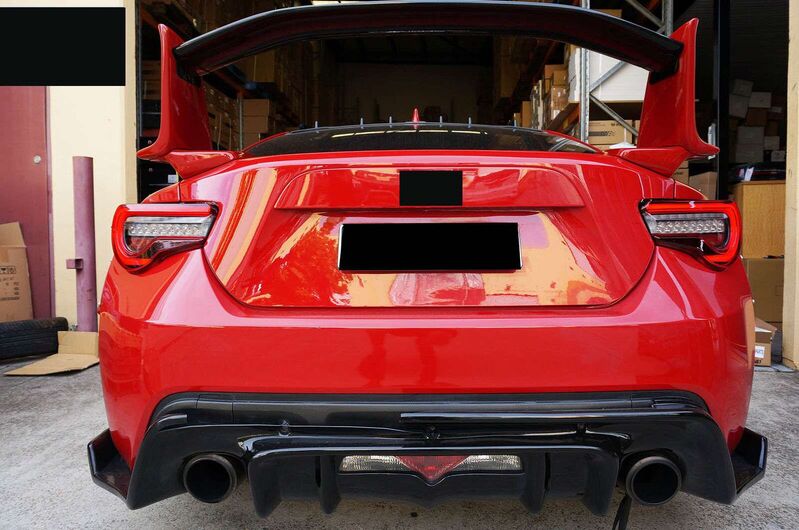 3D Light Bar Clear Red Tail Lights Dynamic Blinker Fit For Toyota 86 For Subaru BRZ ZN6 2012-2021 TL-TA070LS - Machter
