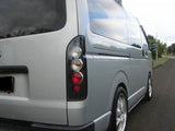 JDM Black Altezza Tail Lights Fit For Toyota Hiace Van 2004-2019 TL-TA073LS - Machter