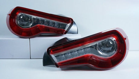OEM Style Clear Red LED Tail Lights Dynamic Blinker Fit For Toyota 86 For Subaru BRZ 2012-2021 TL-TA075LS - Machter