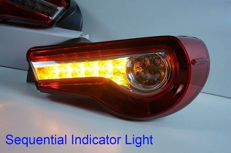 OEM Style Clear Red LED Tail Lights Dynamic Blinker Fit For Toyota 86 For Subaru BRZ 2012-2021 TL-TA075LS - Machter