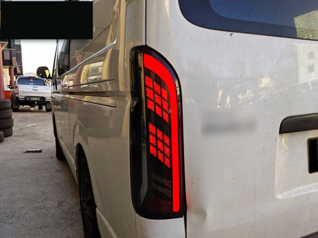 Black Edition Smoke Full LED Tail Lights Fit For Toyota Hiace Van 2004-2020 TL-TA076LS - Machter