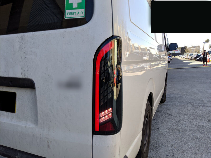 Black Edition Smoke Full LED Tail Lights Fit For Toyota Hiace Van 2004-2020 TL-TA076LS - Machter
