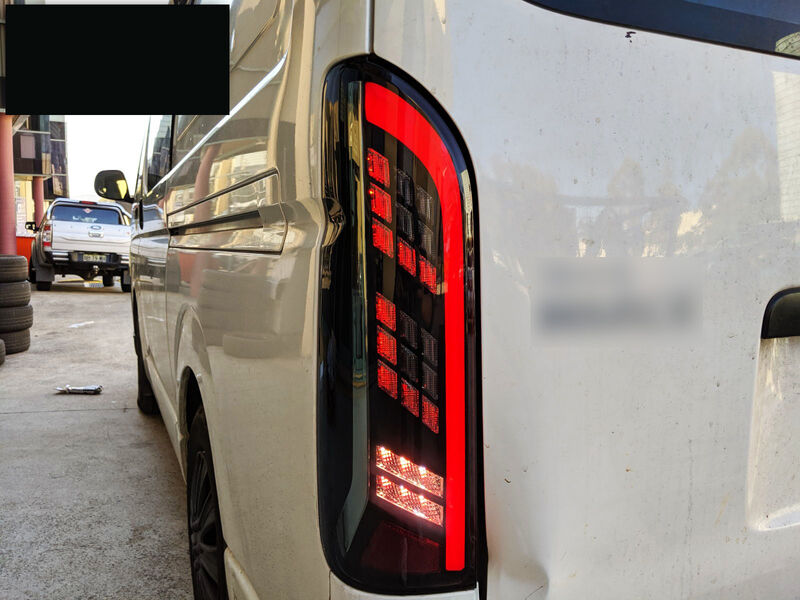 Black Edition Smoke Full LED Tail Lights Fit For Toyota Hiace Van 2004-2020 TL-TA076LS - Machter