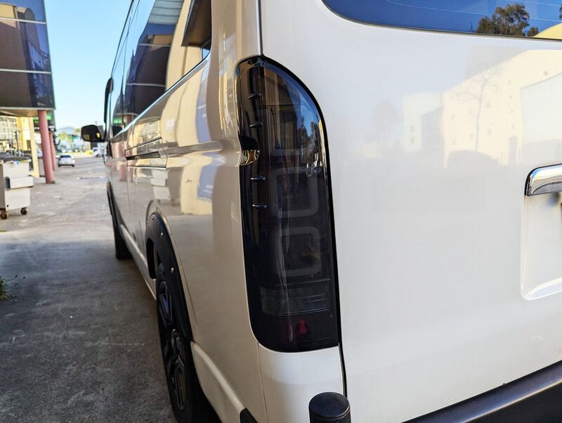 Smoke Black V3 3D Full LED Tail Lights Fit For Toyota Hiace Van 2004-2020 TL-TA082LS - Machter