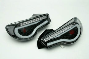 Black LED Dynamic Tail Lights Fit For Toyota 86 Subaru BRZ ZN6 2012-2021 TL-TA088LS - Machter