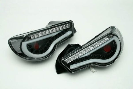 Black LED Dynamic Tail Lights Fit For Toyota 86 Subaru BRZ ZN6 2012-2021 TL-TA088LS - Machter