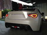 Black LED Dynamic Tail Lights Fit For Toyota 86 Subaru BRZ ZN6 2012-2021 TL-TA088LS - Machter