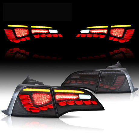 Smoke 3D Full LED Sequential Tail Lights Fit For Tesla Model 3 2017-2022 - Machter