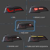 Smoke 3D Full LED Sequential Tail Lights Fit For Tesla Model 3 2017-2022 TL-TSL021LS - Machter