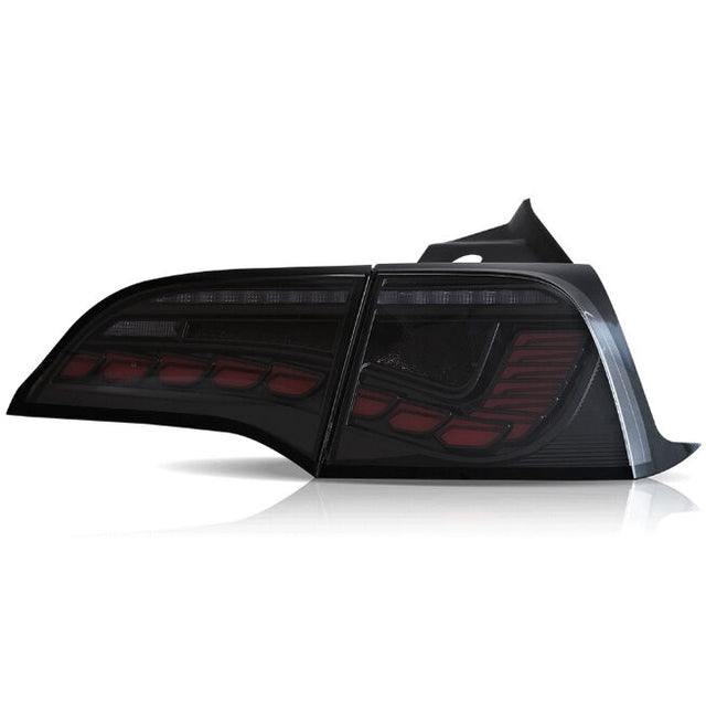 Smoke 3D Full LED Sequential Tail Lights Fit For Tesla Model 3 2017-2022 TL-TSL021LS - Machter