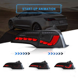 Smoke 3D Full LED Sequential Tail Lights Fit For Tesla Model 3 2017-2022 TL-TSL021LS - Machter