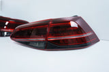 R Style Red Full LED Dynamic Tail Lights Fit For VW Golf 7 VII 2014-2018 TL-VW023LS - Machter