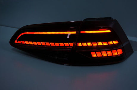R Style Red Full LED Dynamic Tail Lights Fit For VW Golf 7 VII 2014-2018 - Machter