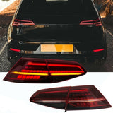 R Style Red Full LED Dynamic Tail Lights Fit For VW Golf 7 VII 2014-2018 TL-VW023LS - Machter