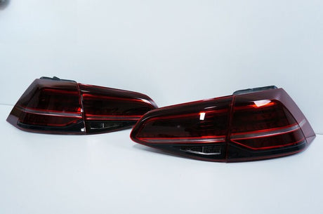 R Style Red Full LED Dynamic Tail Lights Fit For VW Golf 7 VII 2014-2018 - Machter