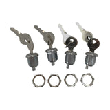 4 x Pack Truck Tool Box Replacement Lock & Keys With Cylinder Nut Fit For Flush Folding T Handle Toolbox TLOCK-4PCS - Machter