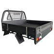 Black Powder Coated Heavy Duty Steel Flat Tray for Dual Cab Ute TRAY-001 - Machter