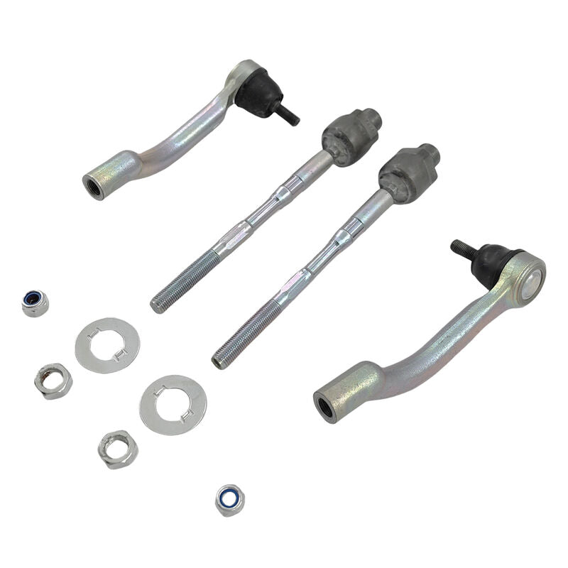 4 Pieces Front Inner & Outter Tie Rod End Fit For Nissan X-Trail T31 FWD AWD 2007-2013 - Machter