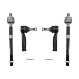 4Pieces Tie Rod Rack End Set Fit For Holden Commercial Colorado RC 4WD 07/2008-2011 - Machter