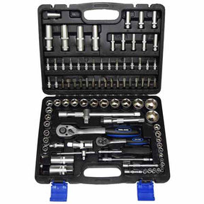 Tool Set 1/4" & 1/2" Drive 94 Pieces With Carry Case - Tool King