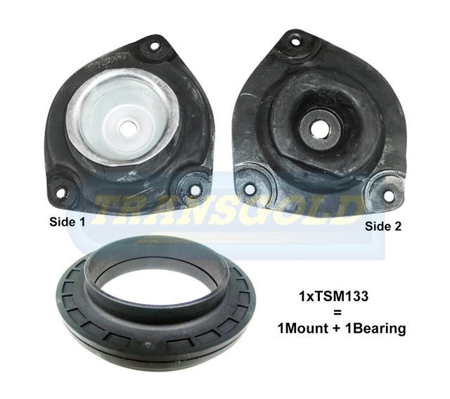 Front Right-Hand Strut Mount Kit With Bearing Fits Nissan Tiida 05-12 TSM133 - Transgold | Universal Auto Spares