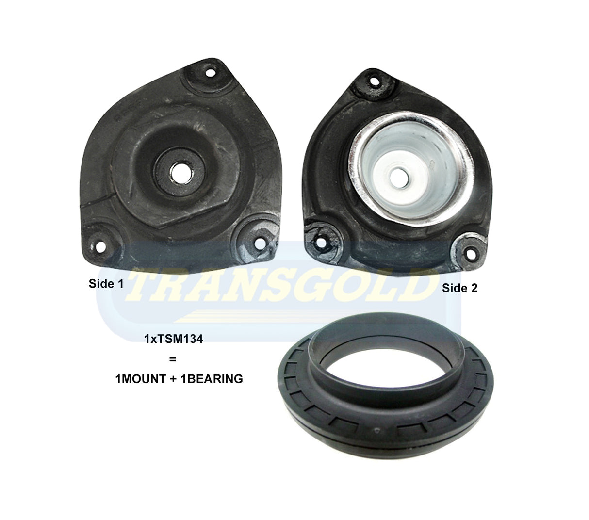 Front Left-Hand Strut Mount With Bearing Fits Nissan Tiida 05-12 TSM134 - Transgold | Universal Auto Spares