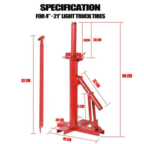 4"-21" Tyre Changer Tire Changer Bead Breaker Car Van Motorcycle Manual Tool - Machter