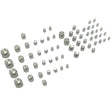128 Pcs 37Â°JIC and ORFS Hydraulic Cap And Plug Kit Hose Tube And Pipe Fitting Set TTK-008 - Machter